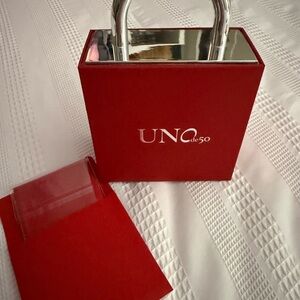 UNO de 50 Red and Silver Gift Box